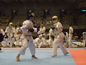 보구츠키(갑옷을 착용하고 싸우는 풀 컨택트 가라테)는 쿠미테의 경쟁 형식 중 하나이다.