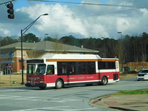 gwinnett county transit의 Orion VII CNG 029 버스(35번 노선, 피치트리 코너스)