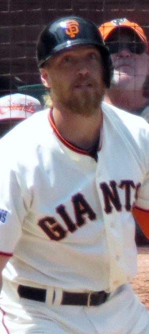 2015년 홈 경기에서 타석에 들어선 펜스