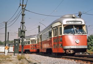 1965년 D 노선의 PCC 전차