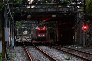 D 지선 열차는 선로측 신호를 사용하여 운행됩니다.