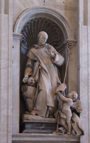 바티칸 성 베드로 대성전에 있는 성 브루노상