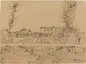 빈센트 반 고흐, Ploughman in the Fields near Arles, 1888년, 워싱턴 D.C.의 내셔널 갤러리 오브 아트 소장.