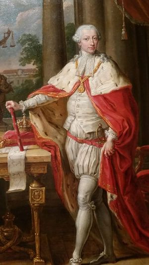 루도비코 테시오가 그린 비토리오 아메데오 3세의 즉위식 의상 초상화