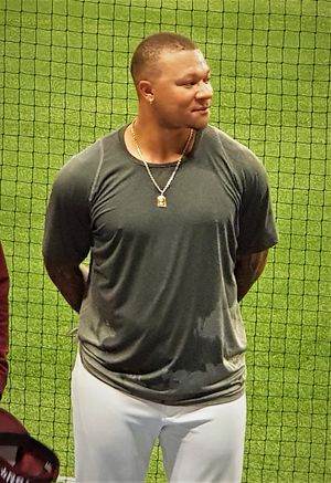 2018년 5월 16일 수훈선수 인터뷰에 응하는 마이클 초이스