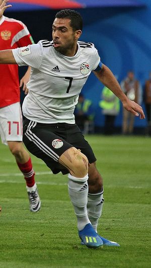 2018년 FIFA 월드컵에서 이집트 대표팀으로 활약하는 파티