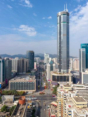 선전 화창베이의 선전 대로가 보이는 SEG 플라자