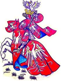 브와디스와프 3세 치세기간인 약 1435년경에 만들어진 "폴란드 왕"에서 토너먼트 장갑. Armorial equestre de la Toison d'Or 미니어쳐.