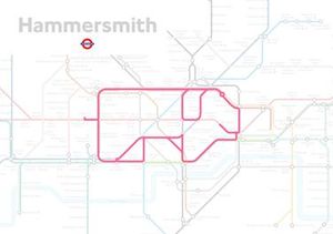 런던 지하철 노선도 선에서 보이는 돼지 모양, 폴 미들윅의 "지하철의 동물들"