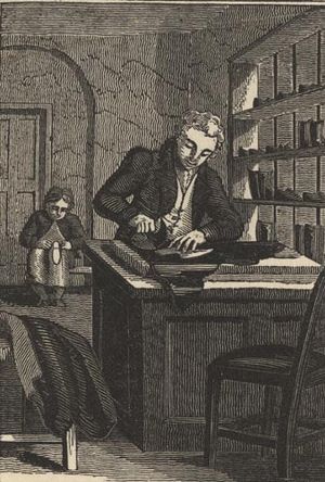조지 왕조 시대의 제화공, 1821년, 영국 직업의 책에서.