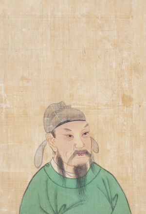 필라델피아 미술관에 소장된, 1900년경의 명인 초상화(Portraits of Famous Men) 앨범에 묘사된 모습