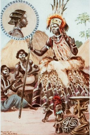 루바족 족장 전사의 모습