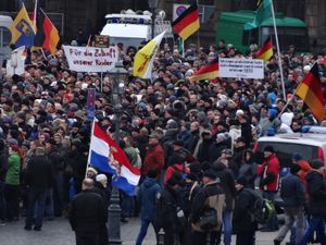 드레스덴에서 열린 PEGIDA 시위