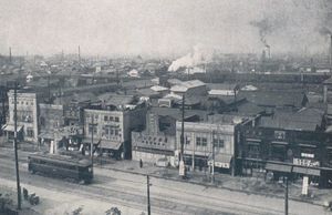 관동 대지진 이후의 소부 본선(고가)과 긴시초역 주변