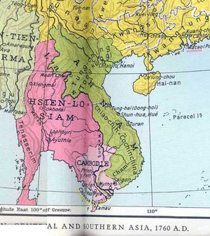 18세기 중반 대월은 북쪽의 정씨 세력과 남쪽의 응우옌씨 세력으로 분열되어 있었다.