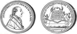 요제프 2세의 치세 동안 주조된 메달로, 유대인과 개신교도에게 종교적 자유를 부여한 것을 기념한다.