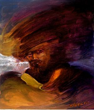 멕시코 화가 마우리시오 가르시아 베가의 작품 "코르사리오"(민간 무장선)