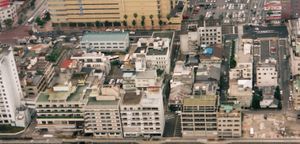 벳푸 시 키타하마 해안 쪽 1998년 5월(항공사진)