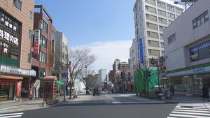 벳푸역 앞 거리 상점가