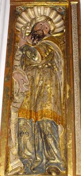 스페인 세고비아 주 카르보네로 엘 마요르(Carbonero el Mayor)에 있는 산 후안 바우티스타 교회(Iglesia de San Juan Bautista)에 묘사된 므두셀라