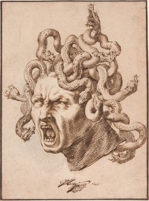 고드프리드 마이스(Godfried Maes)의 메두사의 머리(Head of Medusa), 1680