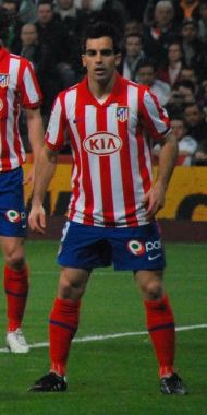 2010년 마드리드 더비 경기 중인 후라도