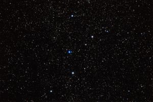 밤하늘의 카시오페이아자리