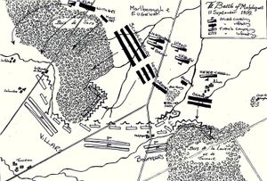 말플라크 전투 지도