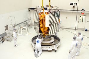 발사 준비 중인 메신저 호