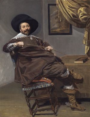 프란스 할스(Frans Hals)의 빌렘 헤이튀이센(Willem Heythuijsen) (1634). 47x