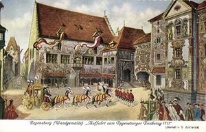 1711년 제국 의회의 의식적인 도착