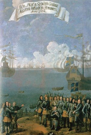 1630년 포메라니아 상륙 당시 구스타프 2세 아돌프