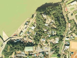 이누야마성 주요부 항공 사진