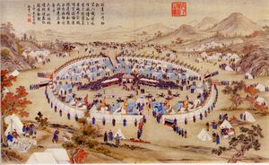 1756년 바다흐샨 에미르는 중국 청 왕조로 하여금 알티의 바다흐샨 장로("회색 수염")를 카슈가르의 군주로 인정하게 하고, 도시와 신장 위구르 자치구 일부 지역에 세금을 부과하게 했다.