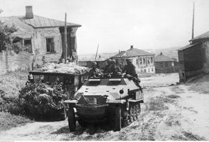 1942년 7월, 보로네시로 향하는 독일 기계화 부대