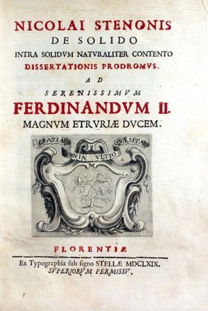 De solido intra solidum naturaliter contento dissertationis prodromus (1669)