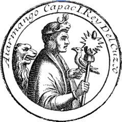 안토니오 데 에레라 이 토르데시야스(Antonio de Herrera y Tordesillas)가 1615년경에 그린 만코 카팍의 초상화