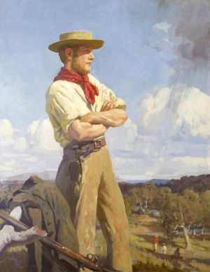 퀸 빅토리아 마켓 부지에 묻힌 멜버른의 창립자 존 배트먼(John Batman).