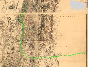 1779년 지도에 표시된 수송로