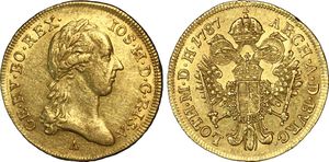 요제프 2세의 금화 두캇(ducat), 1787년