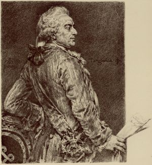 포냐토프스키: 얀 마테이코의 연필 그림