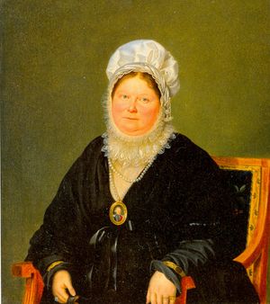 뷔르템베르크 왕대비 샬럿, 프란츠 세라프 슈티른브란트(Franz Seraph Stirnbrand) 작, 1827년경