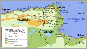 1942–1943년 튀니지 전역 지도