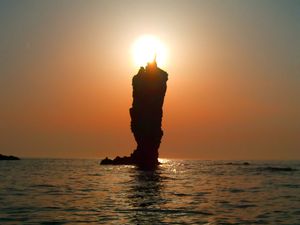 로소쿠섬의 석양