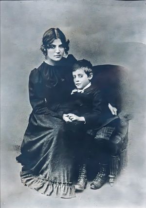 모리스 위트릴로와 그의 어머니 수잔 발라동, 1890년