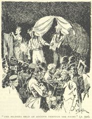 전투 후 영국군이 약탈품을 경매하는 모습