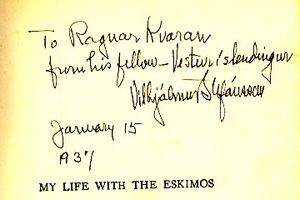 빌햐울뮈르 스테파운손 친필 서명