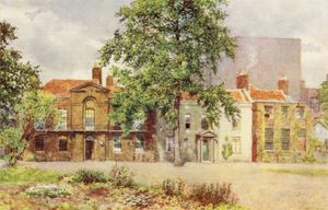 1899년 필립 노먼(Philip Norman (artist))이 그린 빅토리아 앨버트 박물관 부지의 오래된 주택