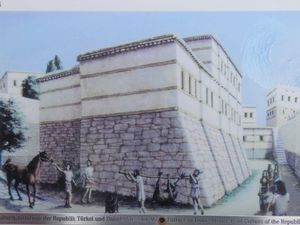 왕궁 단지의 일부인 6호관 M의 상상도