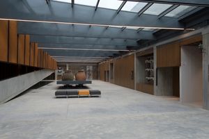 트로이 박물관 지하 내부.